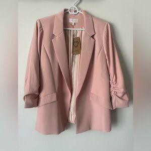 Skies Are Blue Blush Pink Blazer